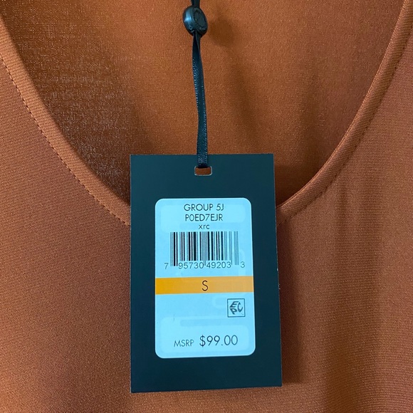 DKNY Assemytrical Sleeveless Midi Dress Small - Picture 9 of 9